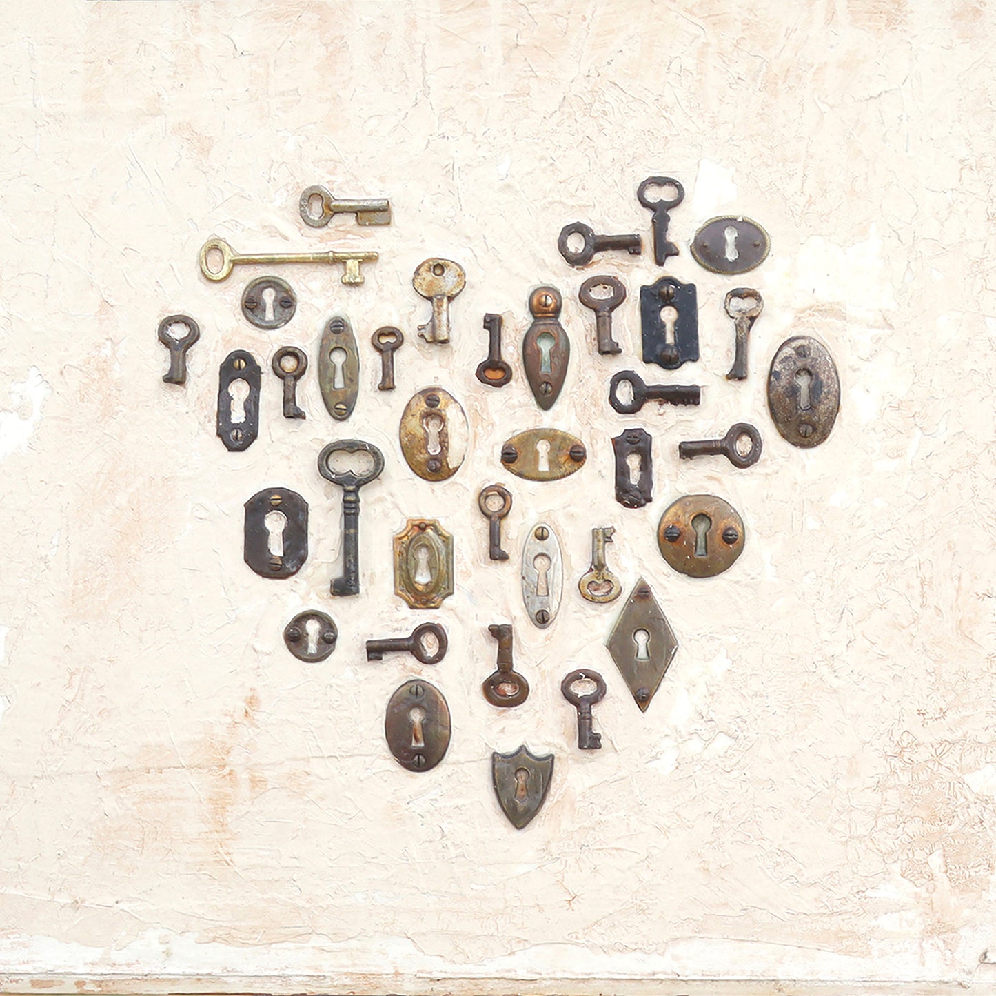 Keys to My Heart Collage Art