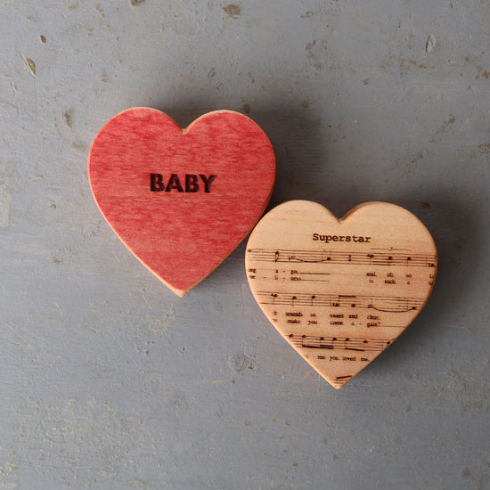 Engraved Love Song Hearts