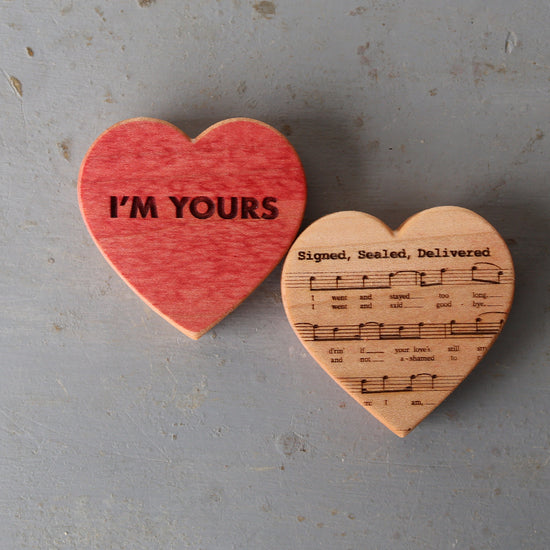 Engraved Love Song Hearts