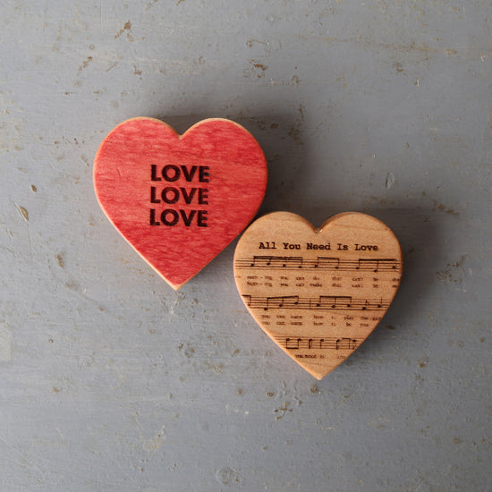 Engraved Love Song Hearts