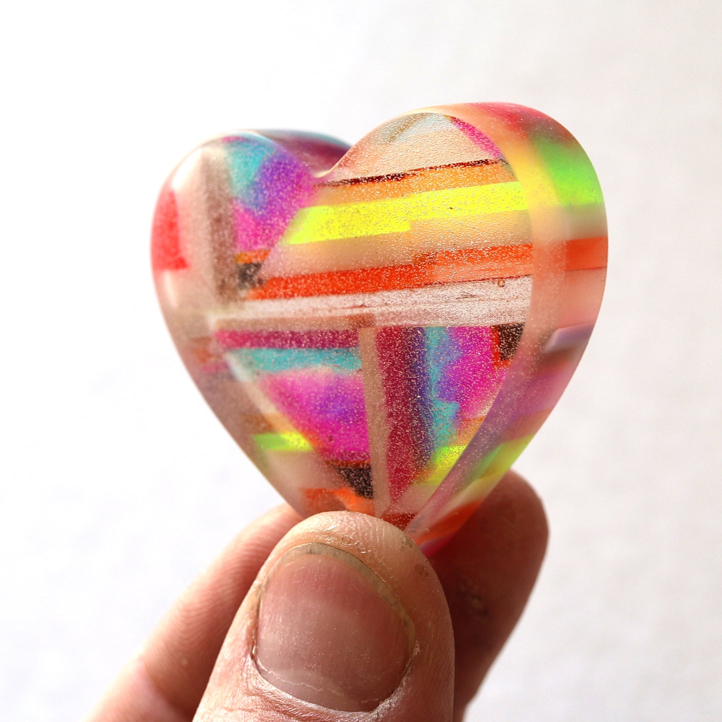 Luminous Mosaic Hearts