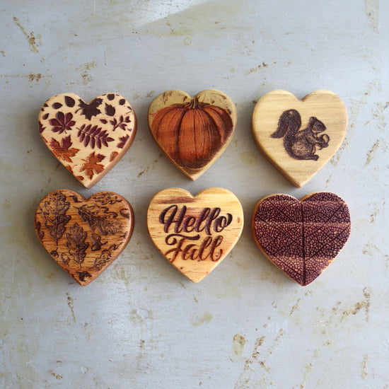 Fall Hearts :: Engraved Sets