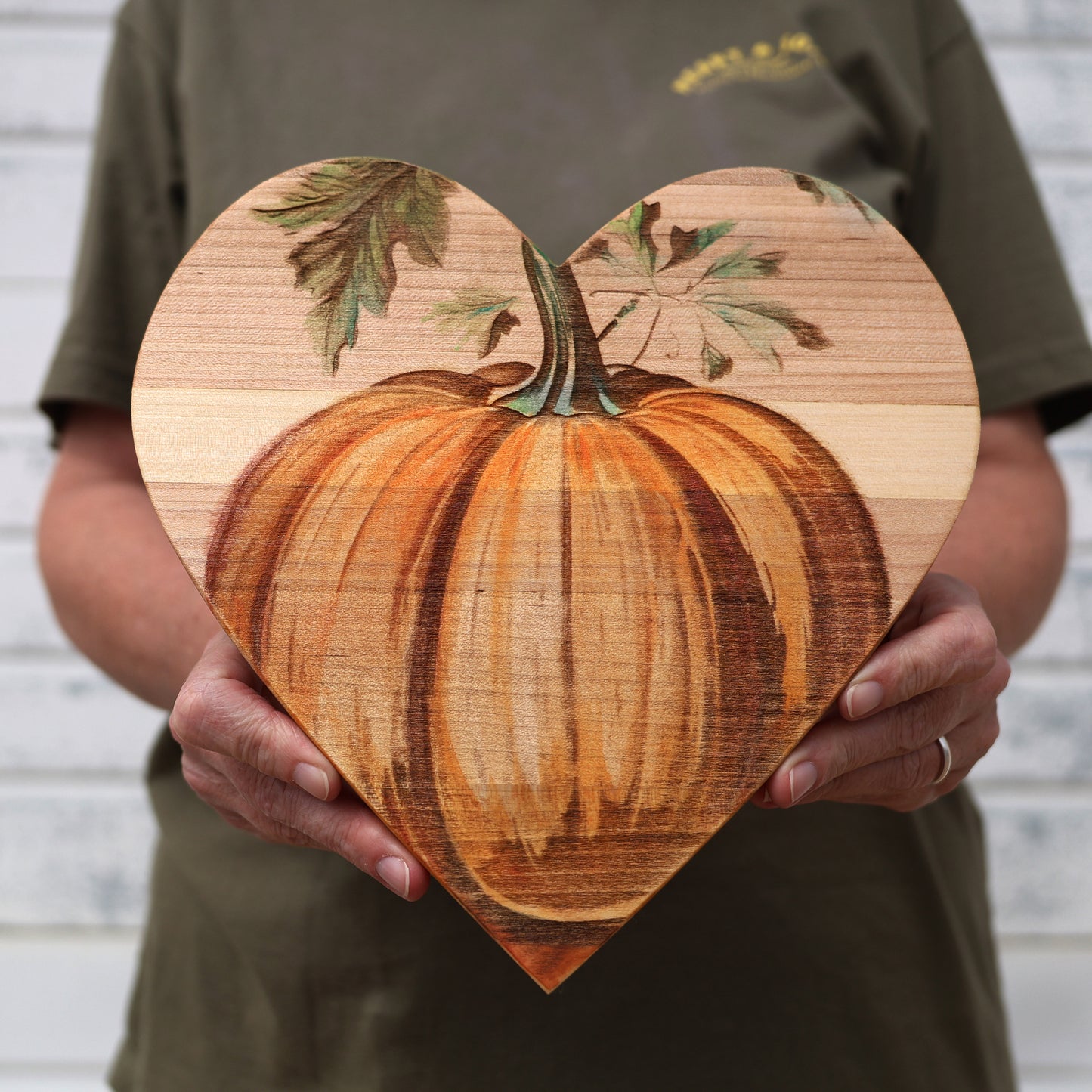 Pumpkin Wall-Hanging Hearts