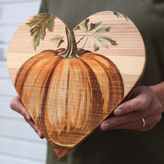 Pumpkin Wall-Hanging Hearts