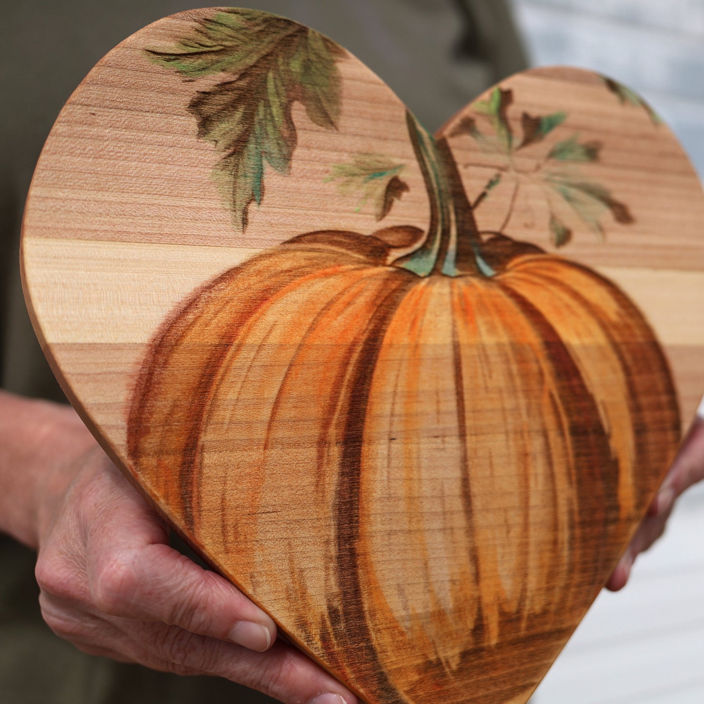 Pumpkin Wall-Hanging Hearts