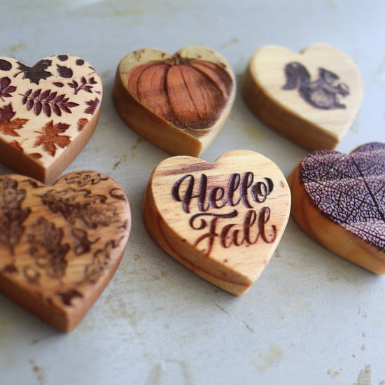 Fall Hearts :: Engraved Sets