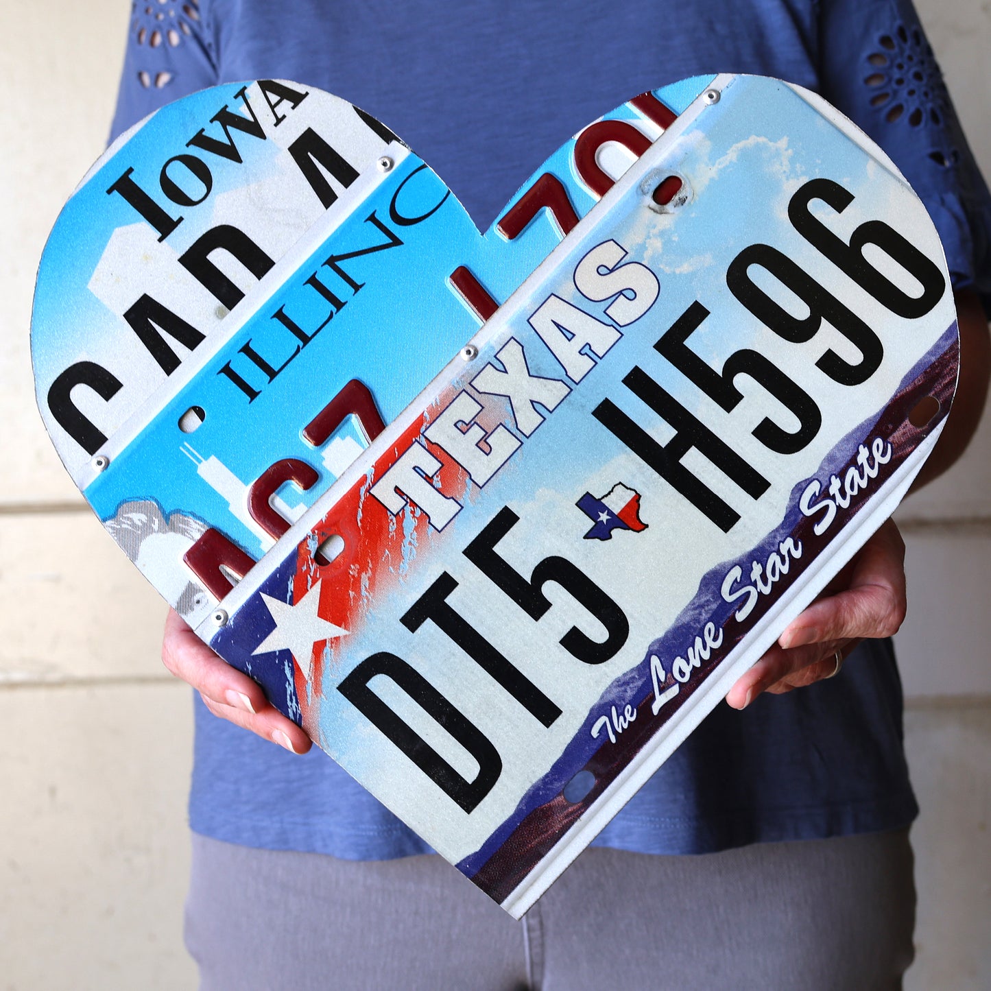 State Plate Heart Art