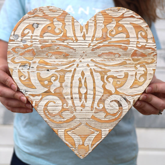 Ornate Pattern No 4 Pallet Hearts