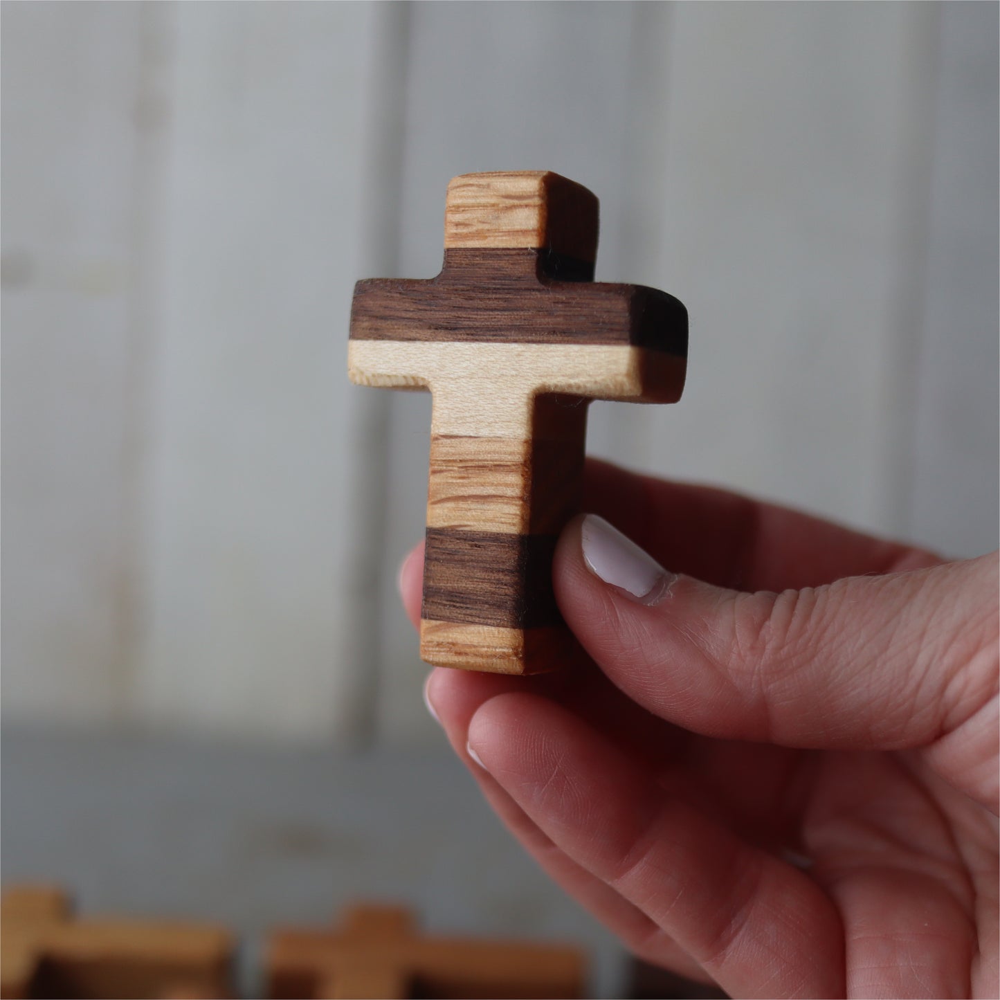 Handmade Wooden Pocket Crosses – Dennehey Design Co.
