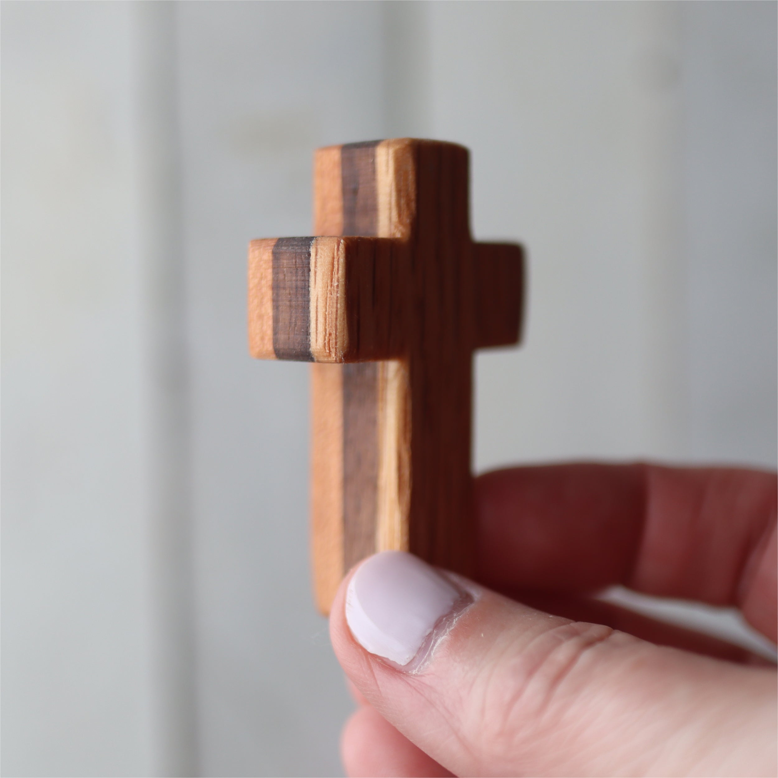Handmade Wooden Pocket Crosses Dennehey Design Co.