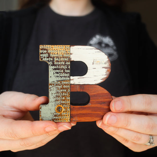 Reclaimed Wooden Letters • Mini Sized