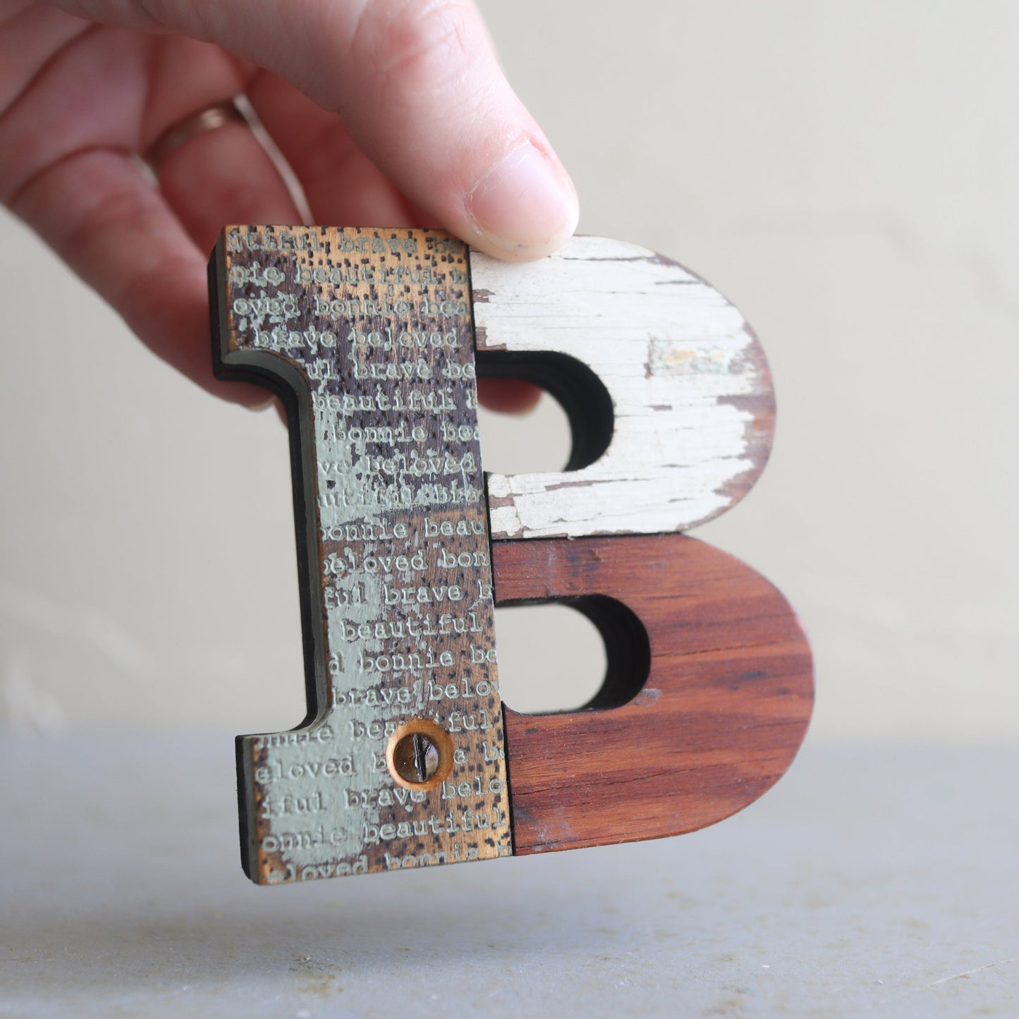 Reclaimed Wooden Letters • Mini Sized