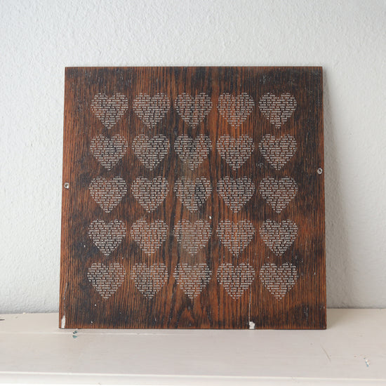 Load image into Gallery viewer, Love Is...Engraved Hearts Artwork
