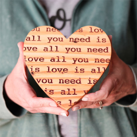 All You Need Is Love Pallet Wood Hearts