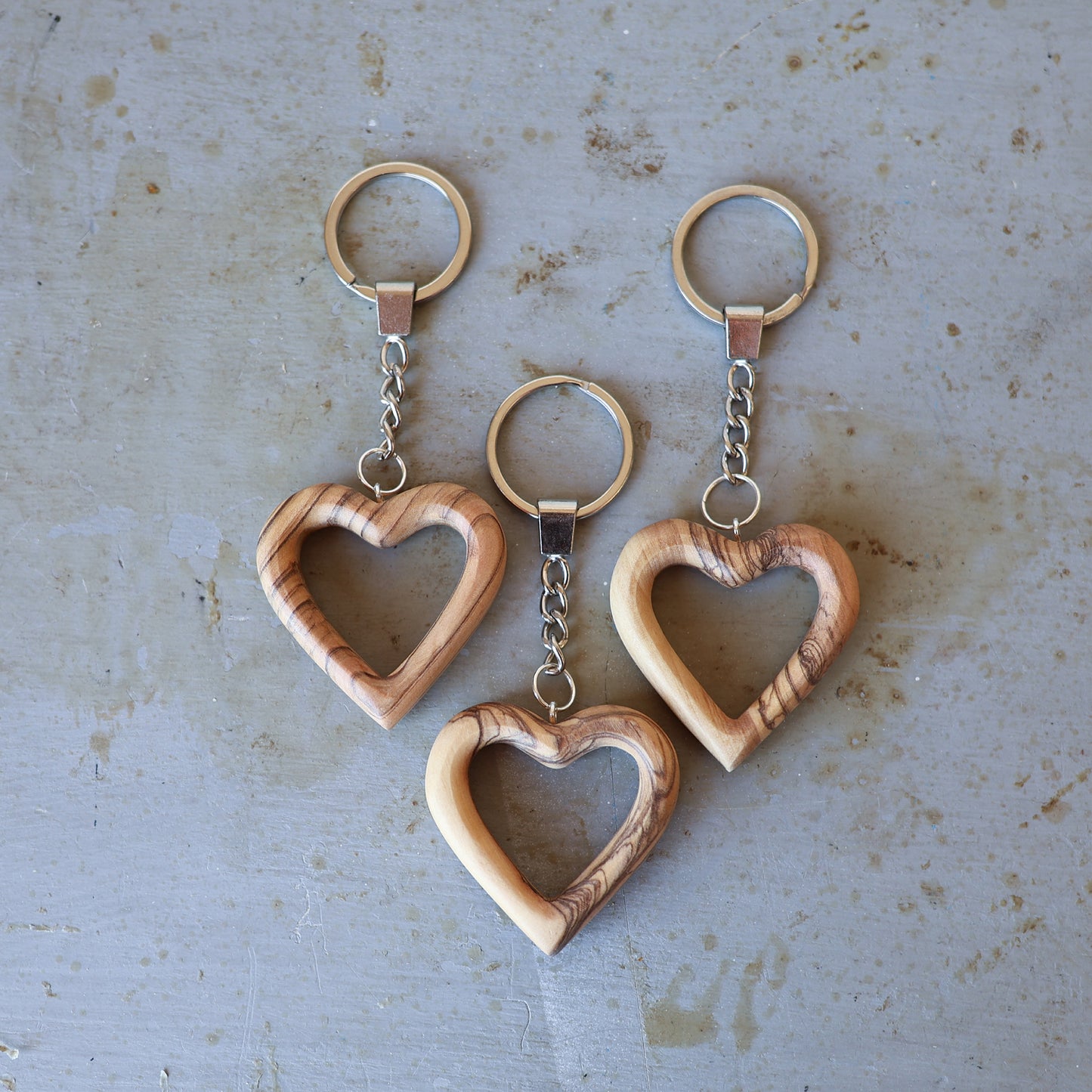 Heart Keychains From The Holy Land
