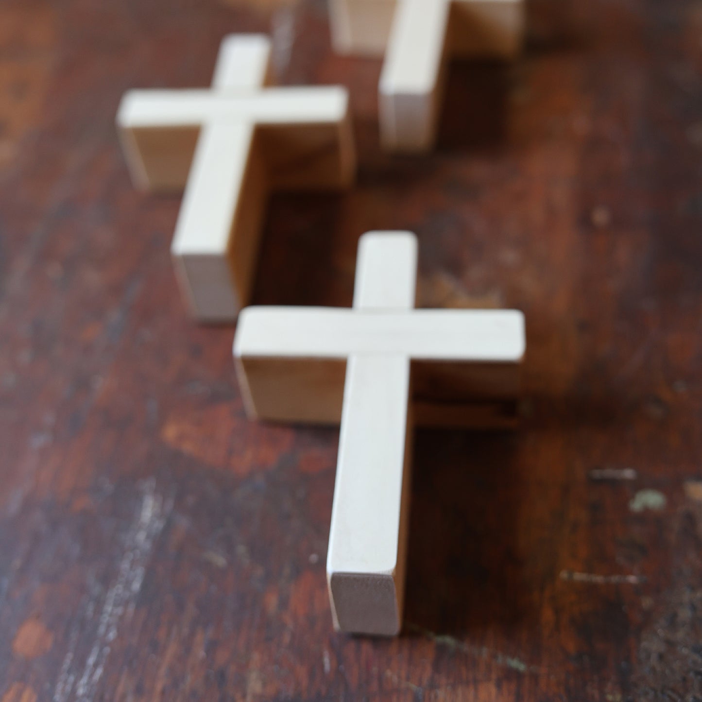 White Piano Key Crosses