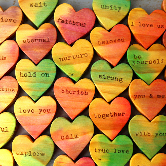 Inspired Word Hearts