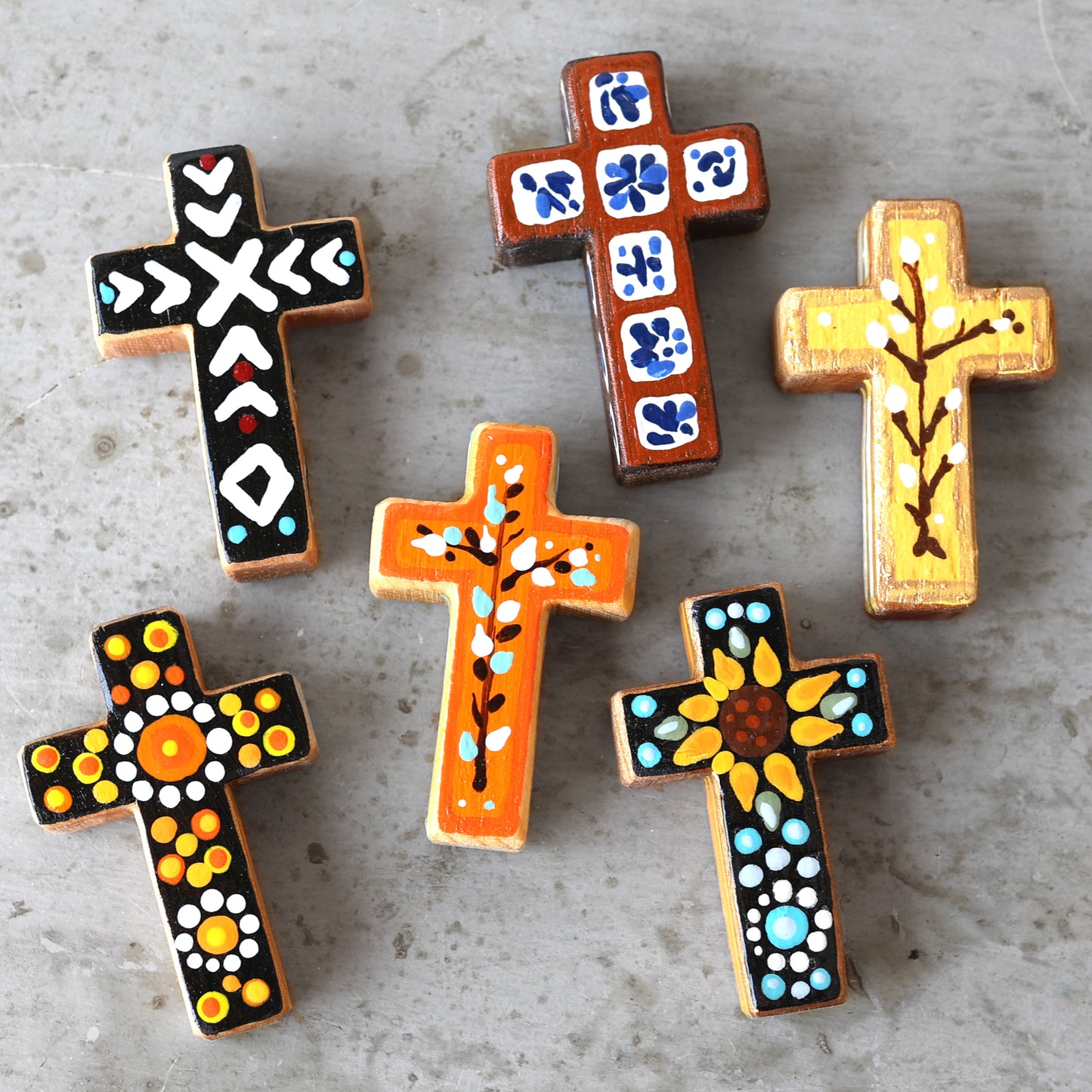 Hand-Painted Pocket Crosses