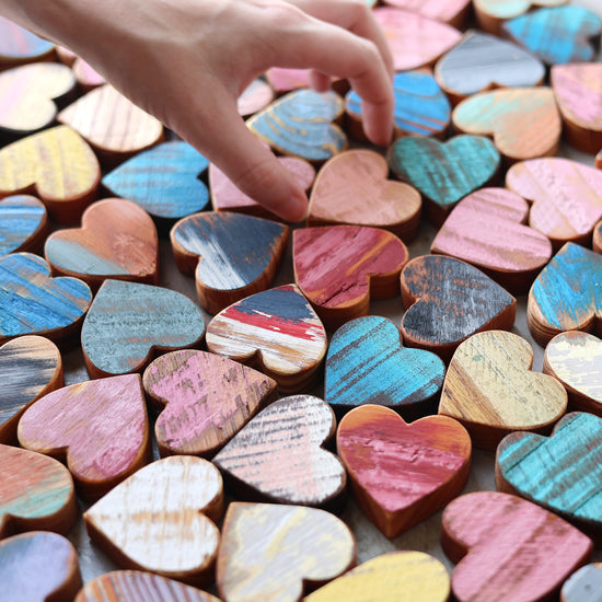 Rustic Painted Heart Sets ✨