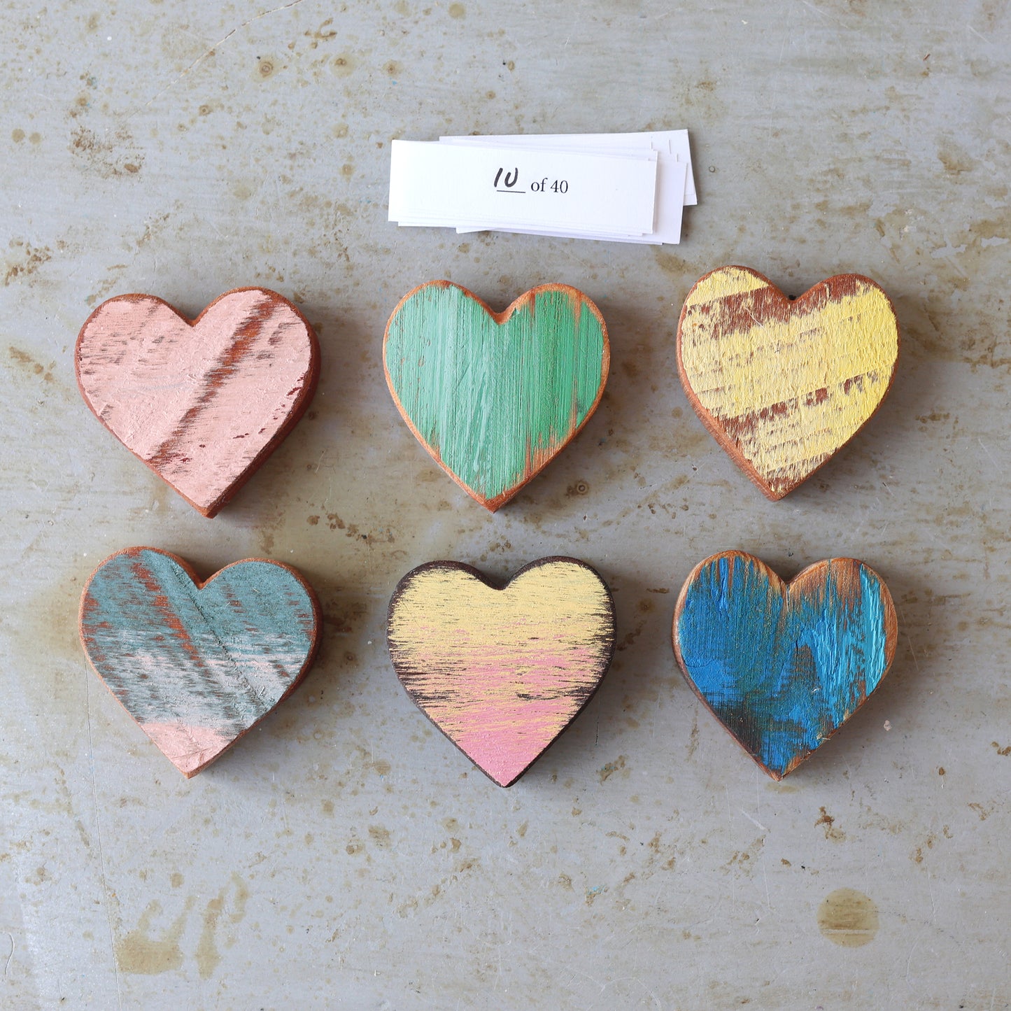 Rustic Painted Heart Sets ✨