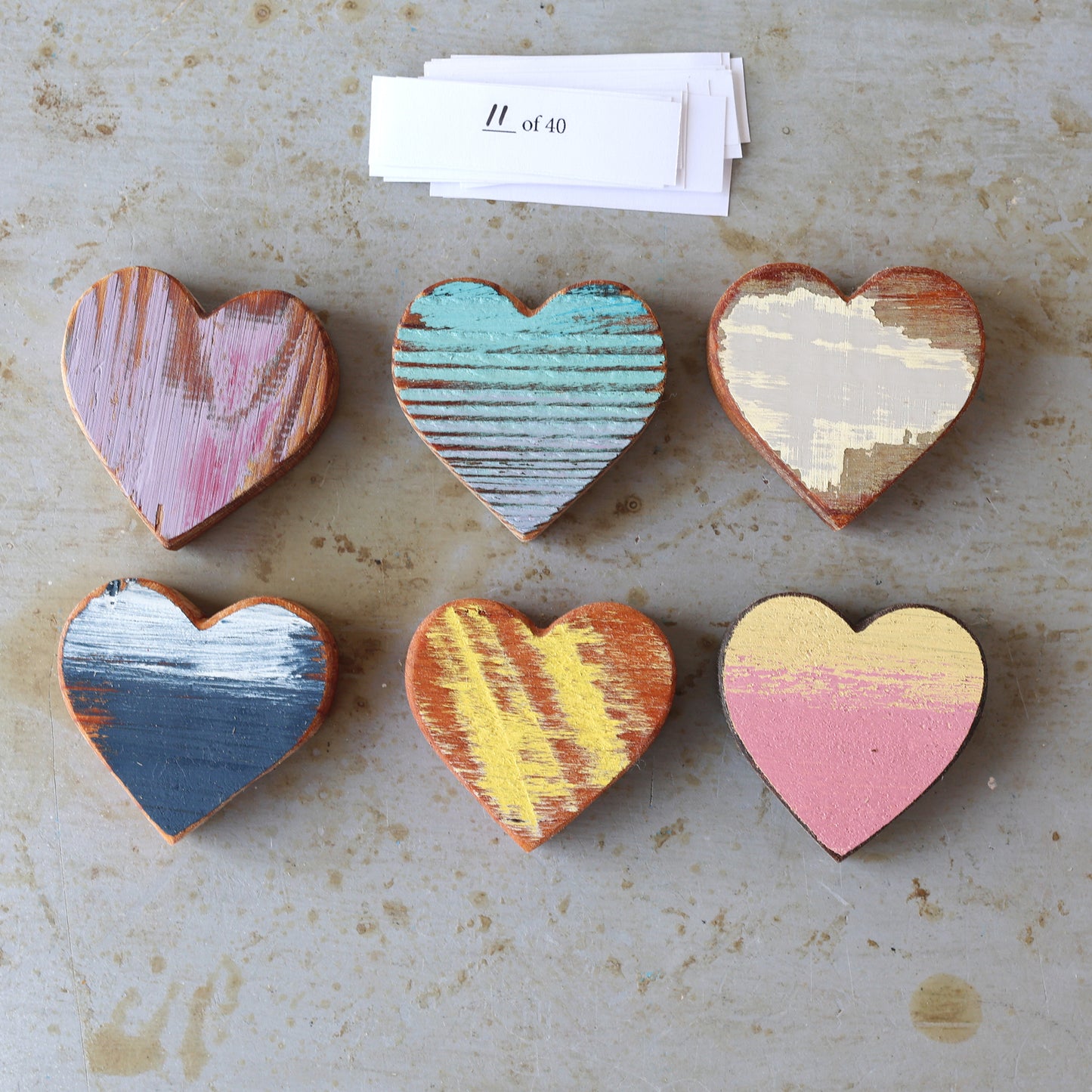 Rustic Painted Heart Sets ✨