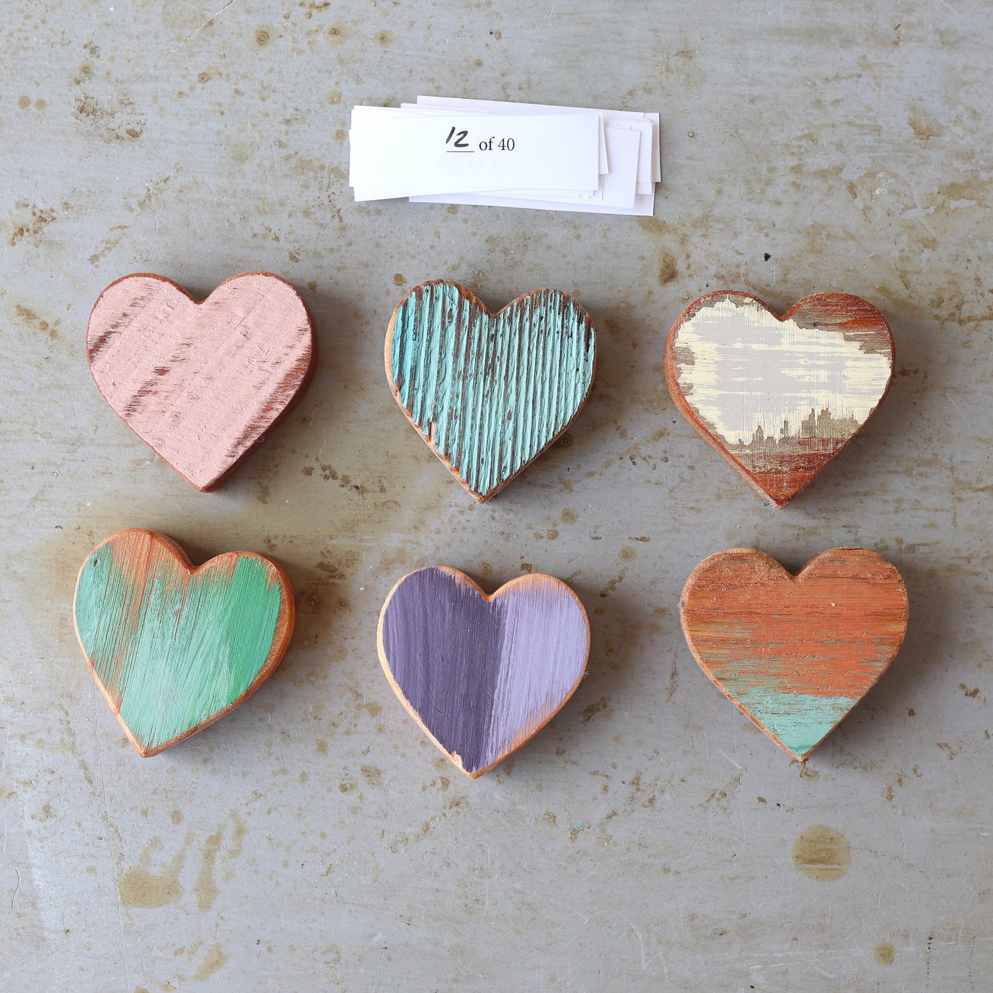 Rustic Painted Heart Sets ✨