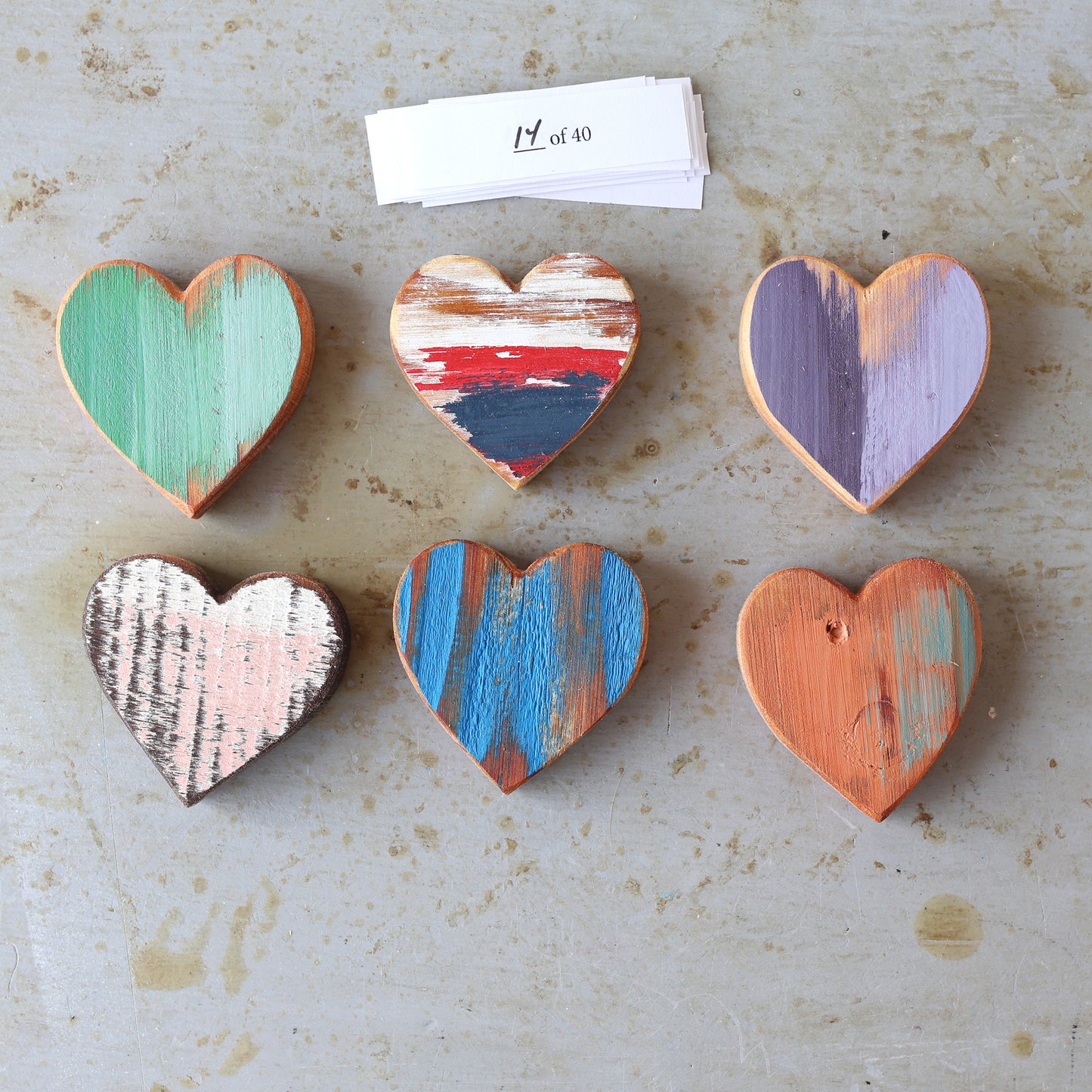 Rustic Painted Heart Sets ✨