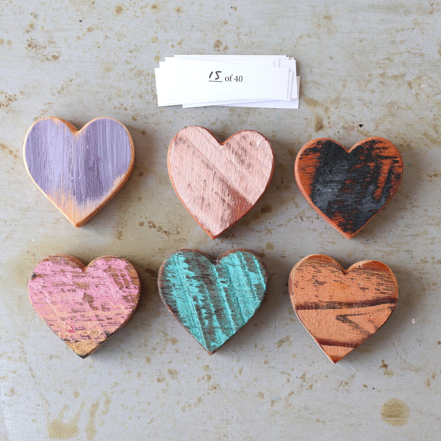 Rustic Painted Heart Sets ✨