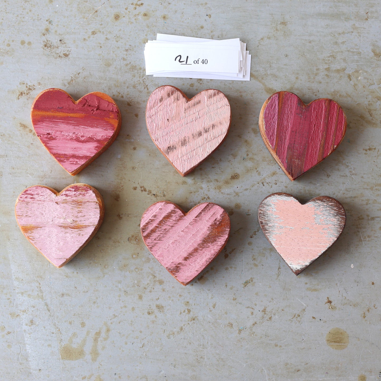 Rustic Painted Heart Sets ✨