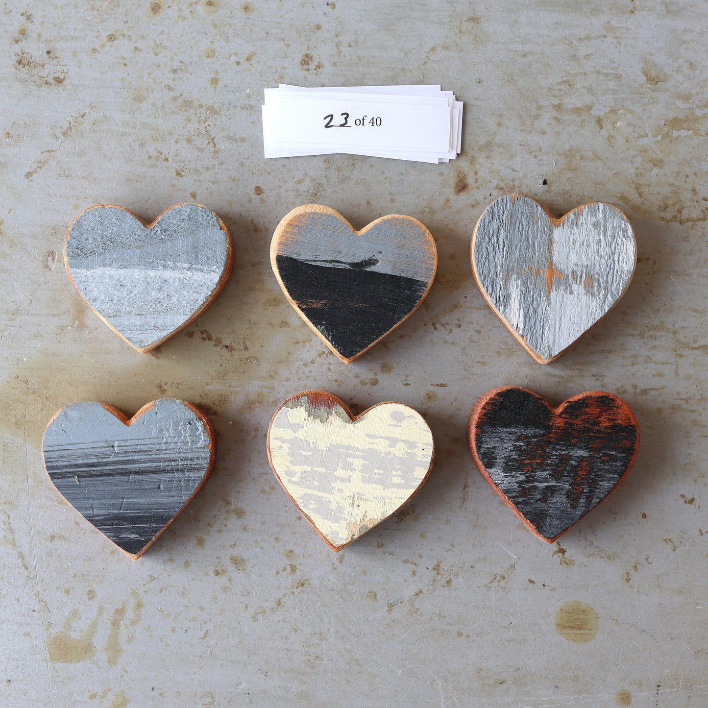 Rustic Painted Heart Sets ✨