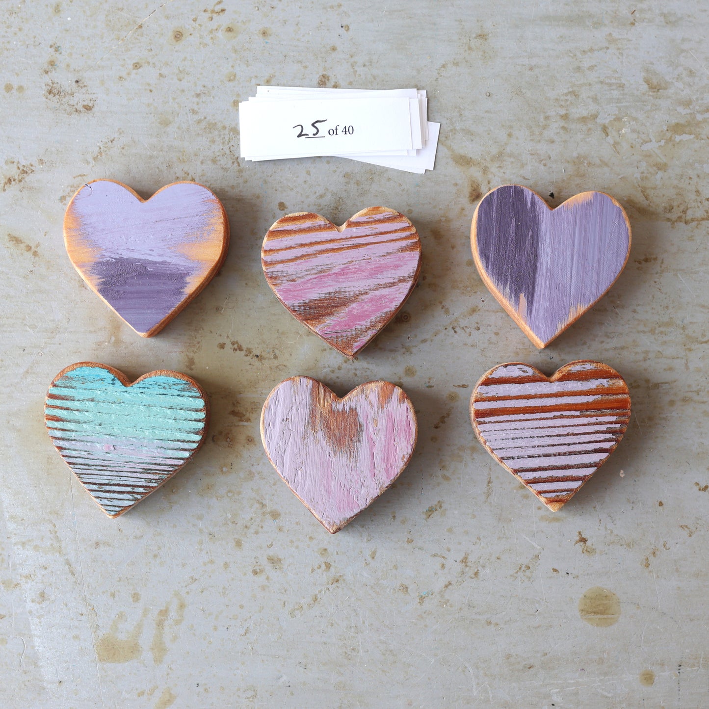 Rustic Painted Heart Sets ✨