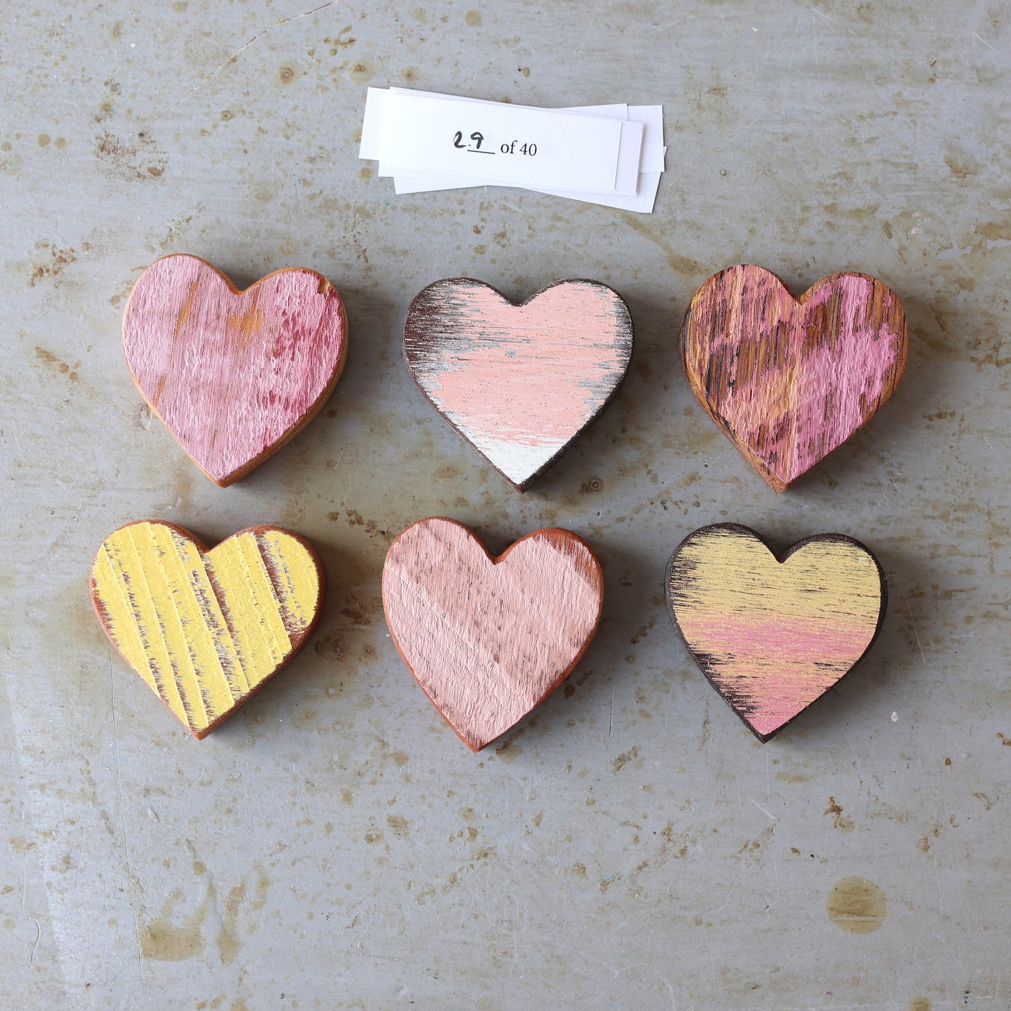 Rustic Painted Heart Sets ✨