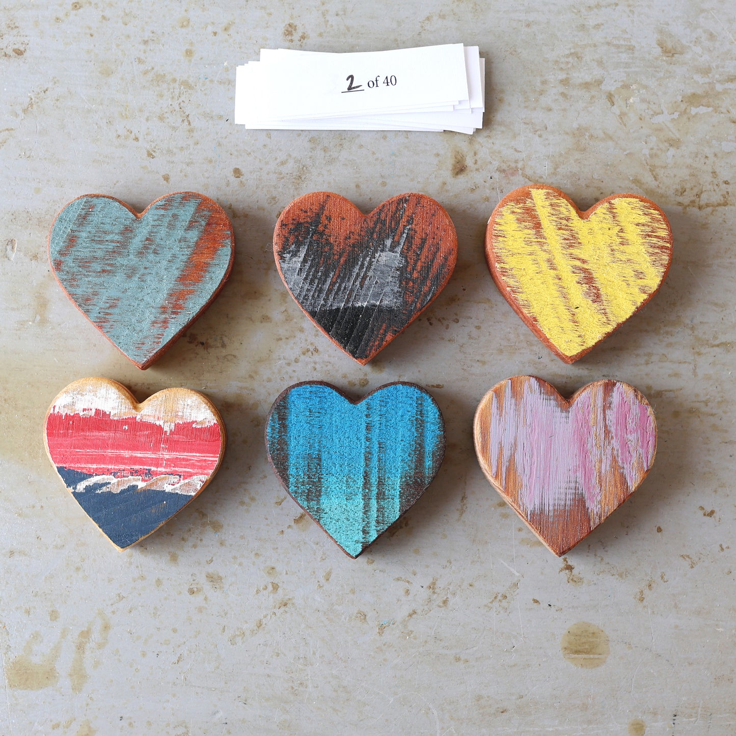 Rustic Painted Heart Sets ✨