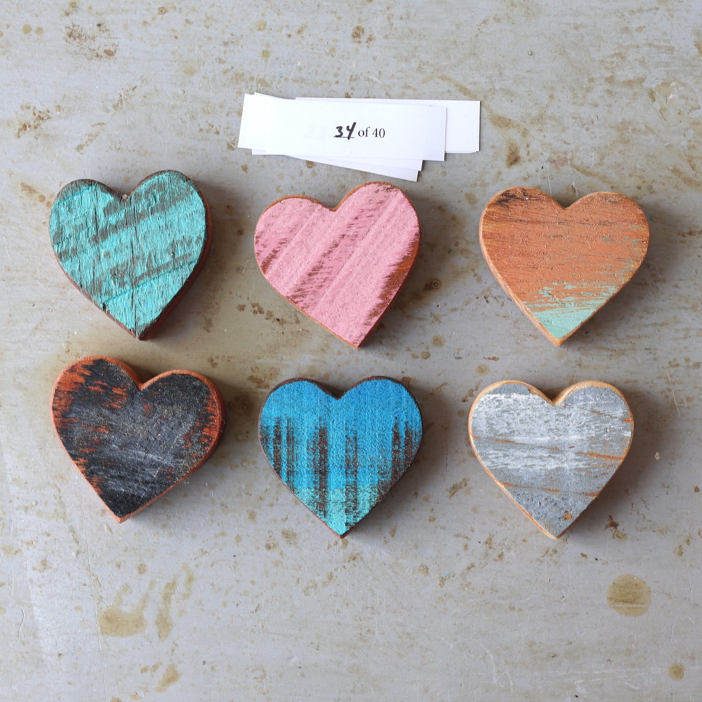 Rustic Painted Heart Sets ✨