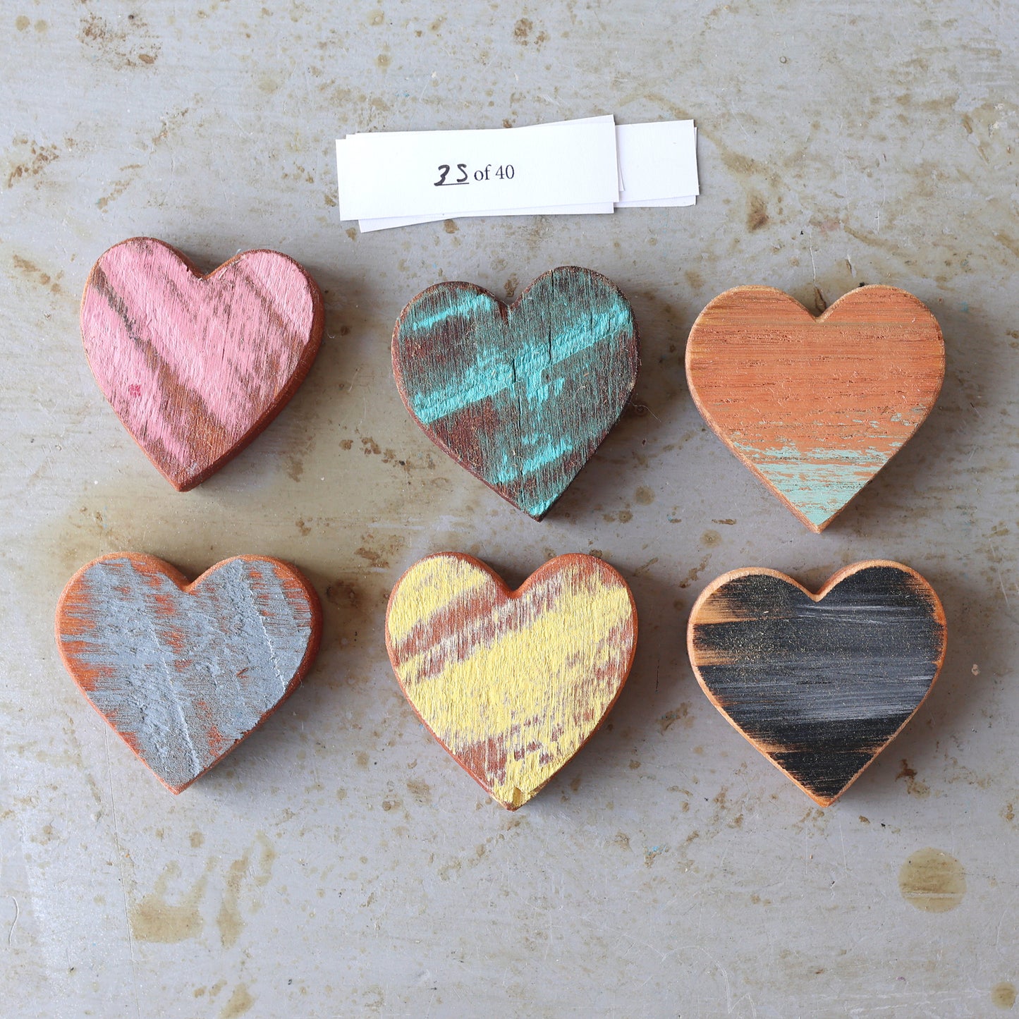 Rustic Painted Heart Sets ✨