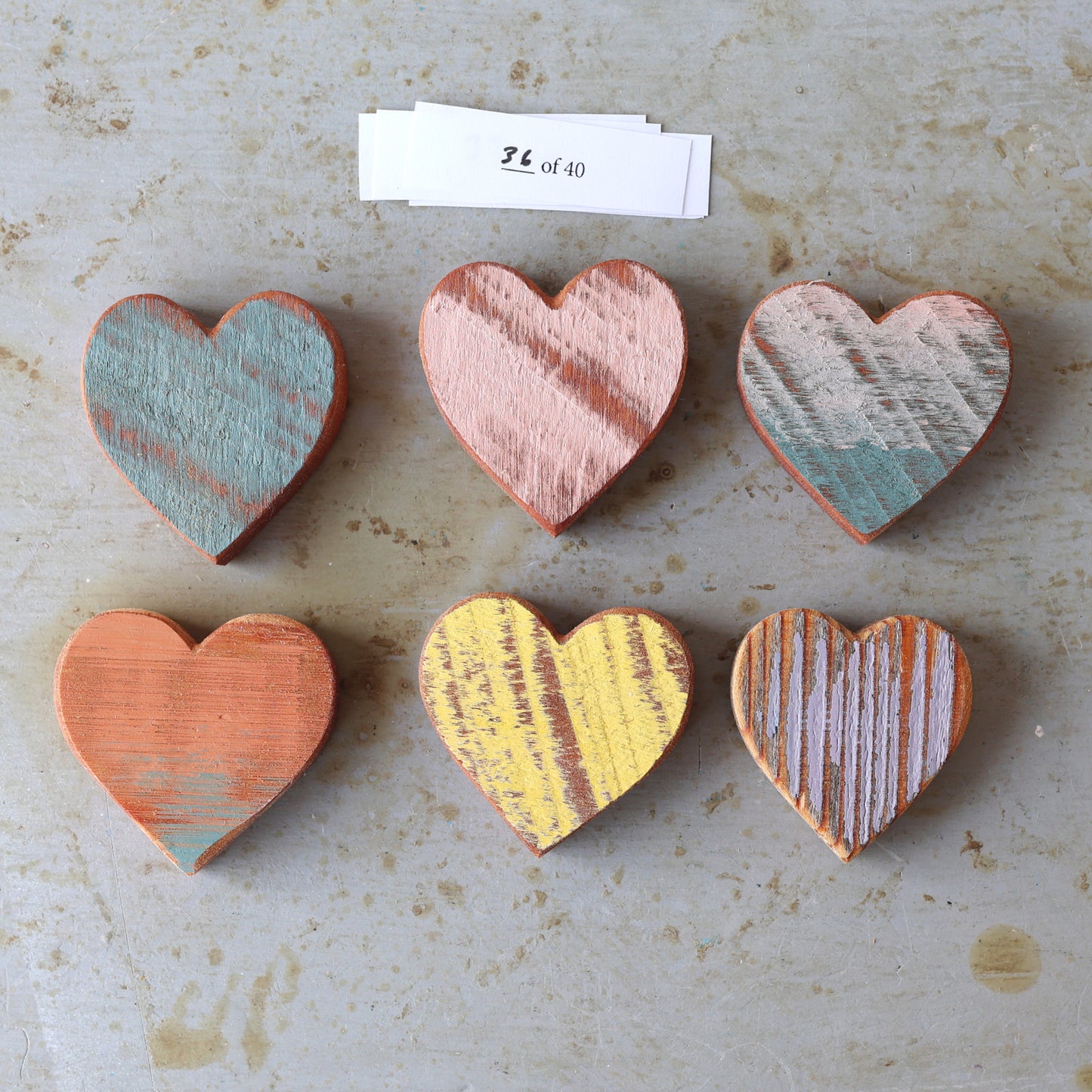 Rustic Painted Heart Sets ✨