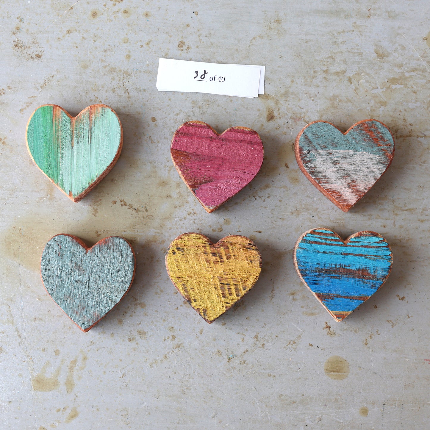 Rustic Painted Heart Sets ✨