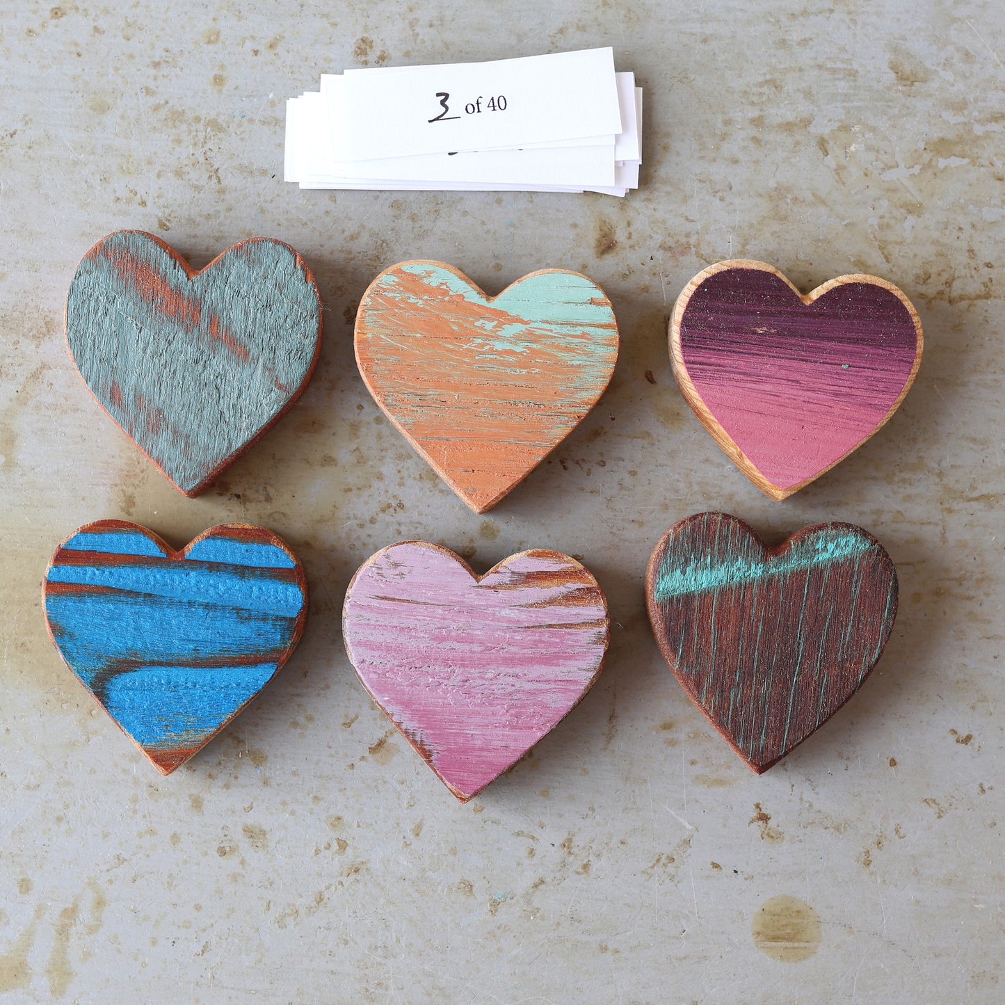 Rustic Painted Heart Sets ✨