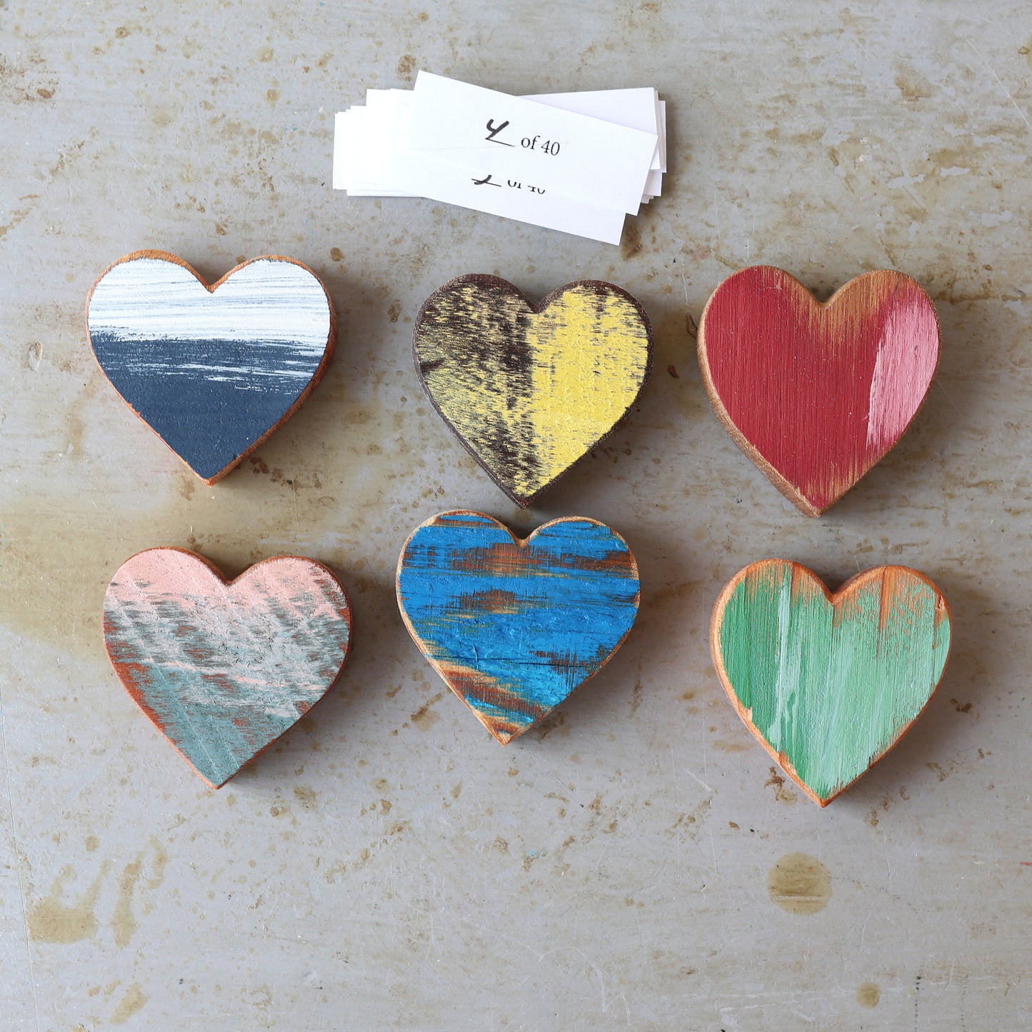 Rustic Painted Heart Sets ✨