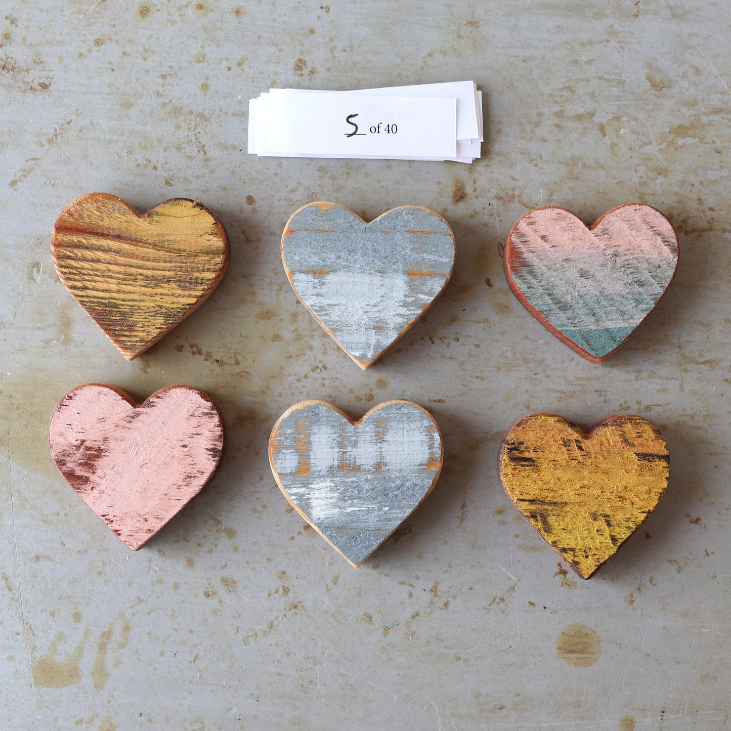 Rustic Painted Heart Sets ✨