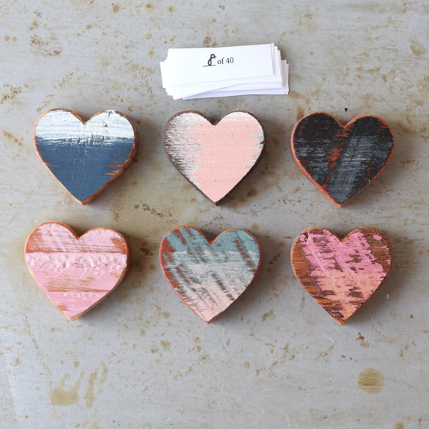 Rustic Painted Heart Sets ✨