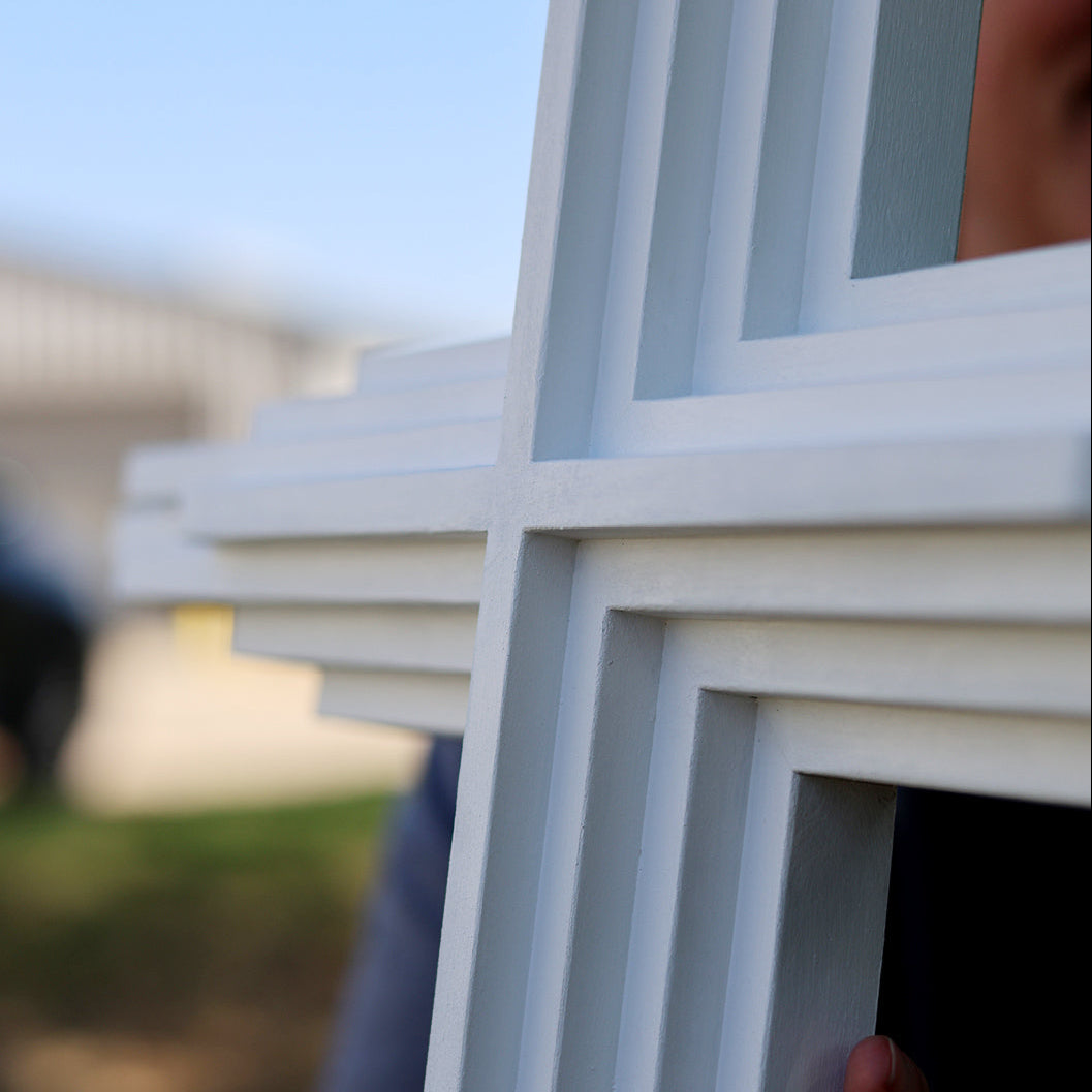 White Layered Crosses