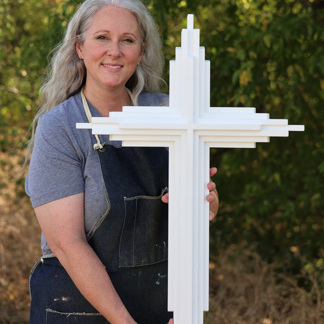 White Layered Crosses