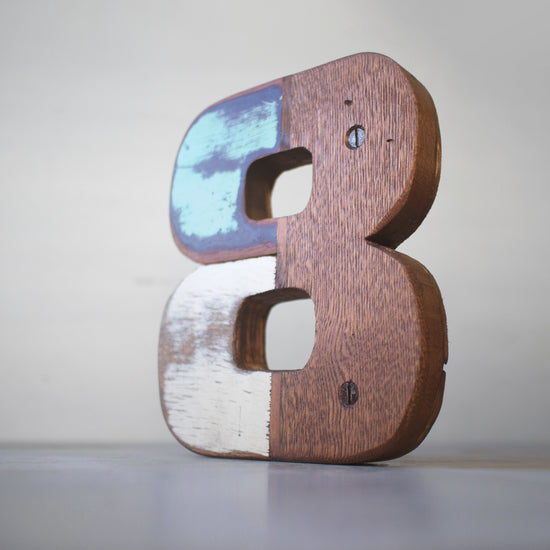 Handmade Wooden Numbers