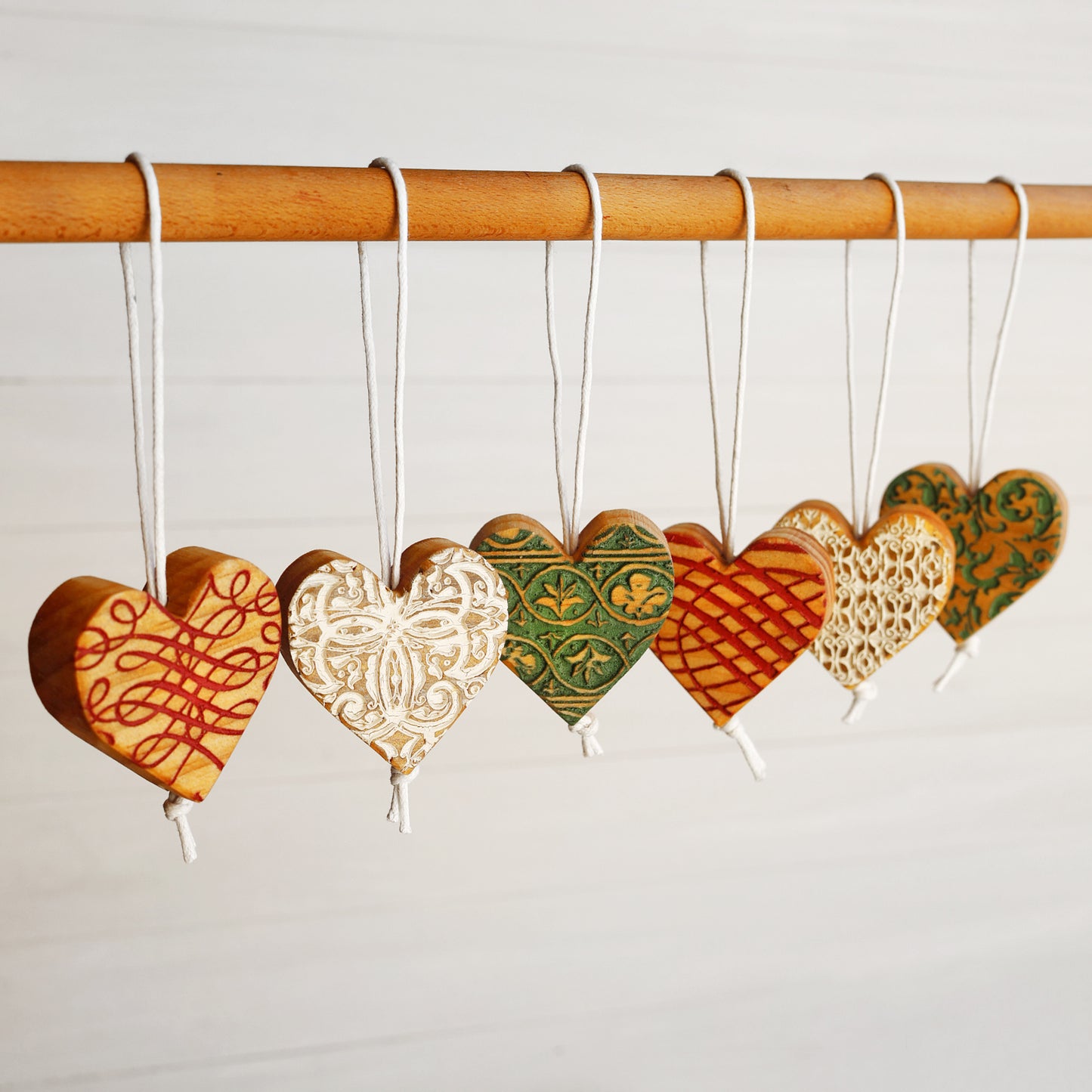 Engraved Heart Ornaments ✨