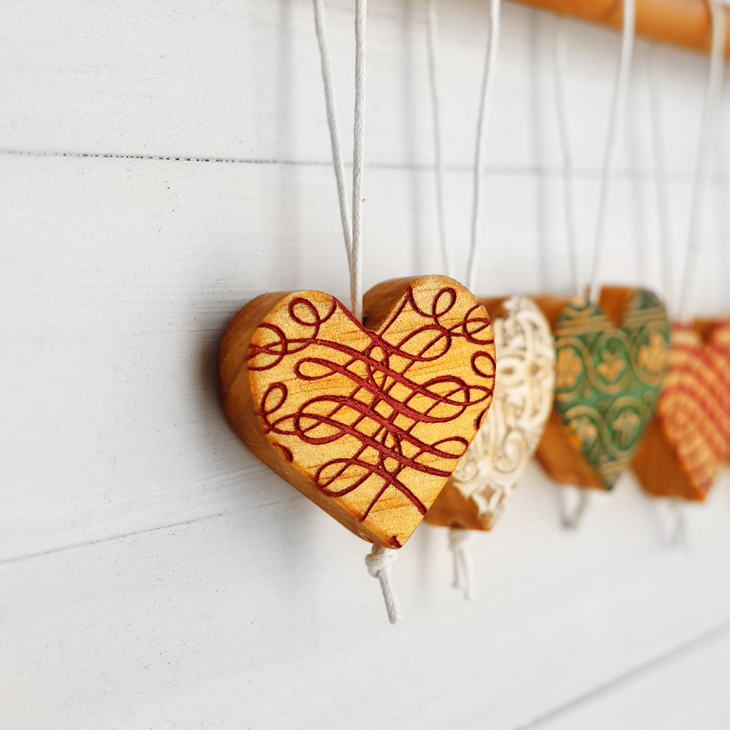 Engraved Heart Ornaments ✨