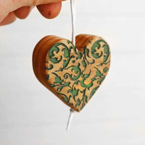 Engraved Heart Ornaments ✨