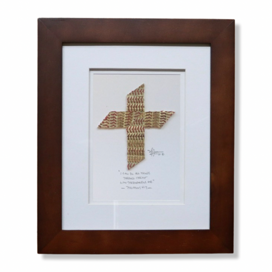 The Baseball Cross - Original Artwork Made from Actual Used Baseballs