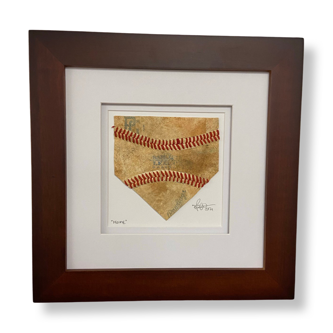 Home Plate Baseball Artwork titled “HOME”