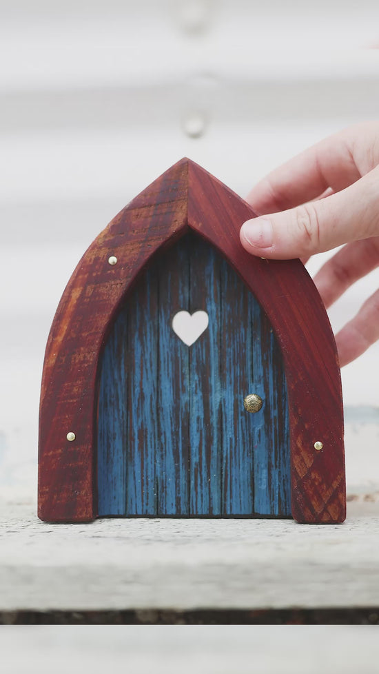 Load and play video in Gallery viewer, Handmade Wooden Fairy Doors
